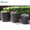 Set 3 ghivece de flori pentru grădină sau terasă-Keter Cylinder Antracit